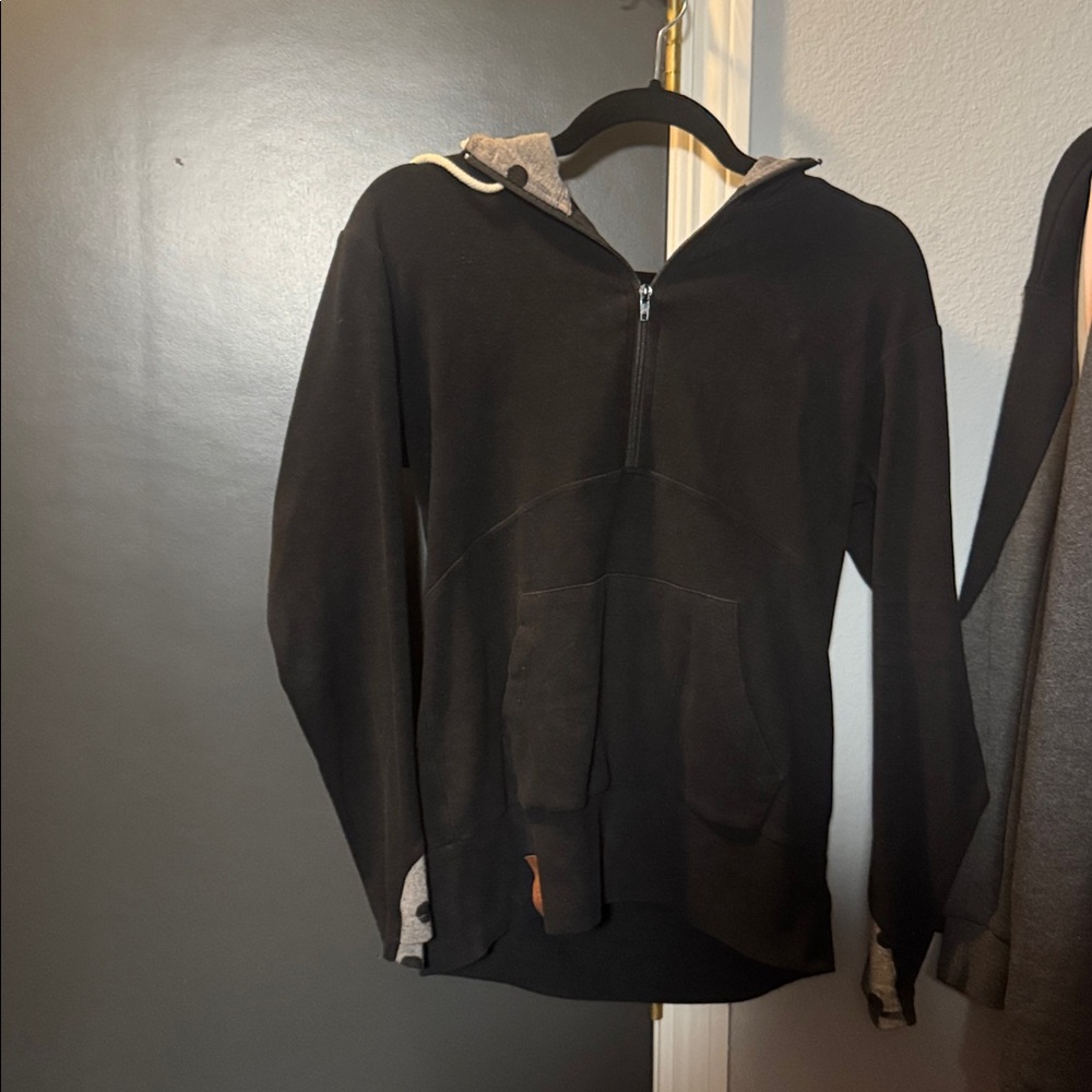 AMPERSAND AVE Black and Gray Hoodie
